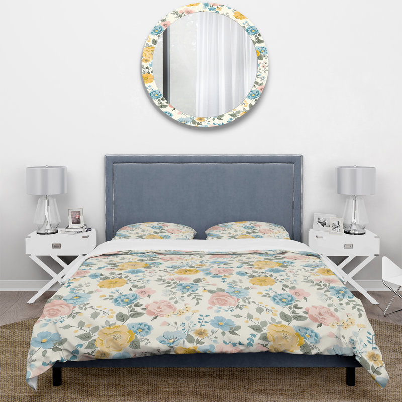 Ensemble de housse de couette Blue Farm, Housse de couette très grand et 2 très grandes t