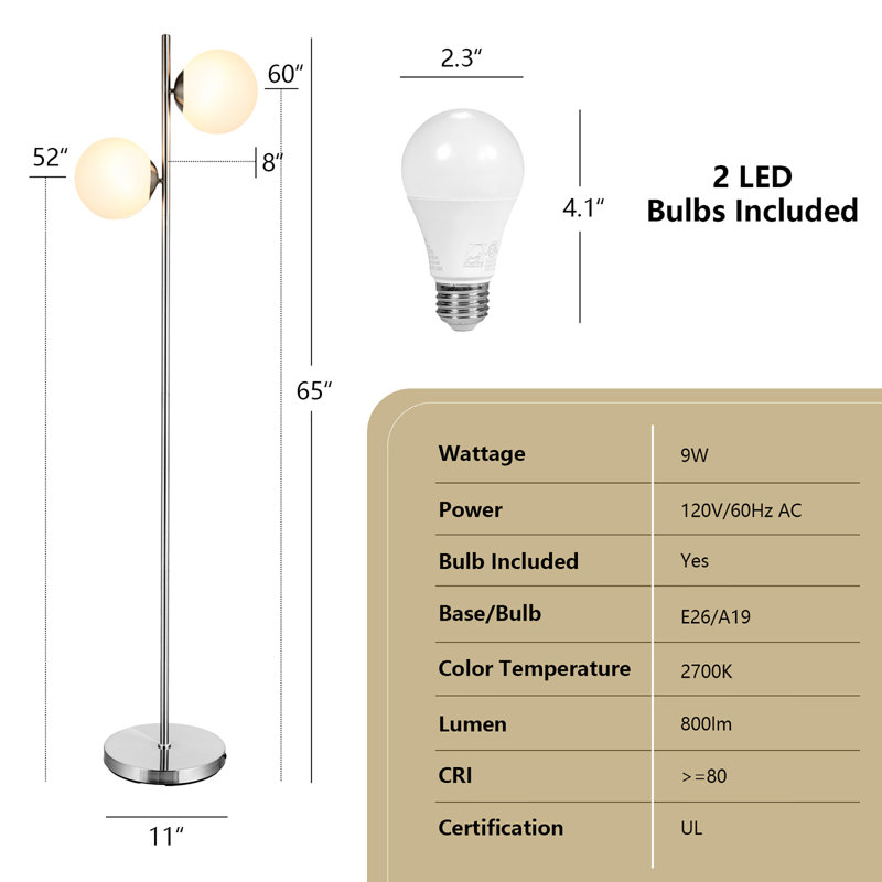 Starlah 65 " LED Tree Floor Lamp Set