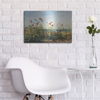 Malahide Estuary »par Andrew Nicholl, art mural en métal, 36 po x 24 po