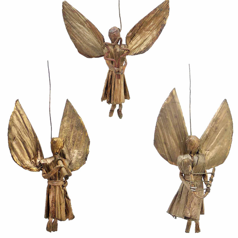 Ensemble d’ornement suspendu figurine 3 pièces ange