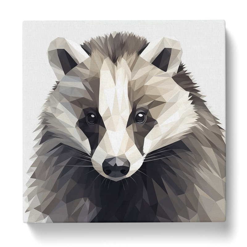 Badger Geometric No.1 - No Frame Print, 35cm H x 35cm W x 3cm D