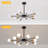 Cobhyn 10 - Light Iron Dimmable Sputnik Sphere Chandelier
