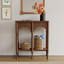 Brown Solid Wood Console Table