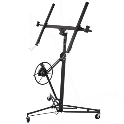 Drywall Panel Hoist Drywall Lift Rolling Panel Hoist Jack Lifter 16Ft Black Color