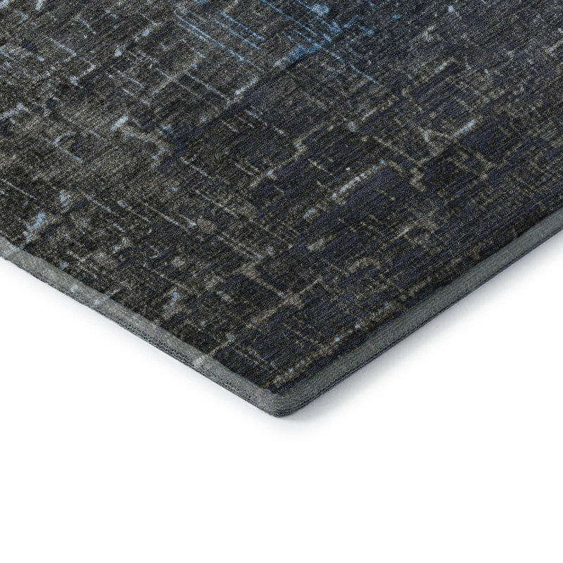 Premium Machine Washable Corum AMF1066 Ombre Rug, Rectangle 9' x 12'