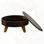 Retro Round Storage Coffee Table Versatile Functionality