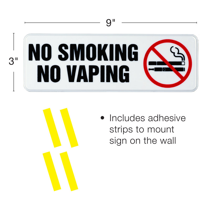Signe «No smoking no vaping»