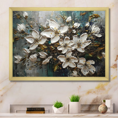 Ronnica Melody Of Daisy - blanc et jaune sur toile