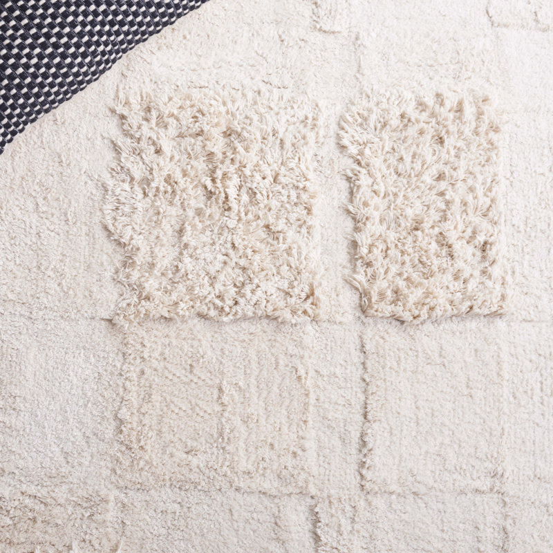 Easy Care 225 Hand Tufted Recycled Cotton Machine Washable Geometric Indoor Use Only Rug, Rectangle 5' x 8'