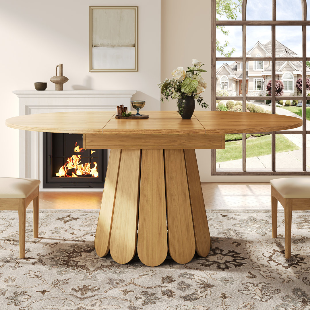 Extendable Round Dining Table