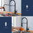 Pull Down Touchless Kitchen Faucet with deck plate-100535366