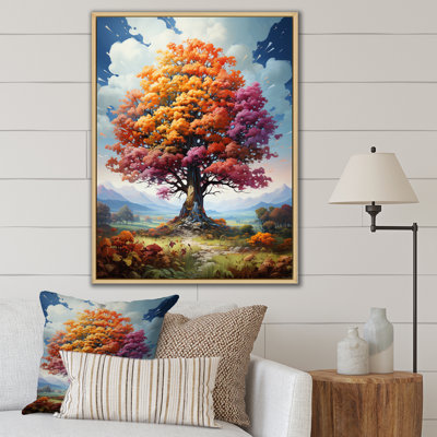 " Glorious Autumn Tree In The Countryside "
