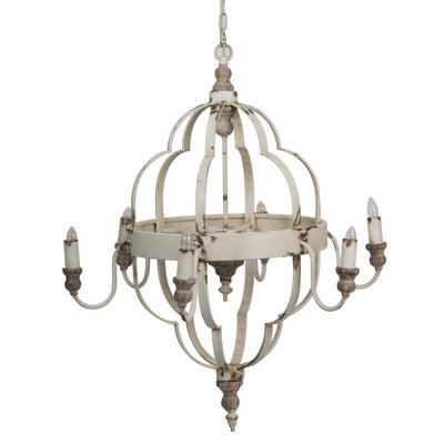 Benham 6 - Light Geometric Chandelier