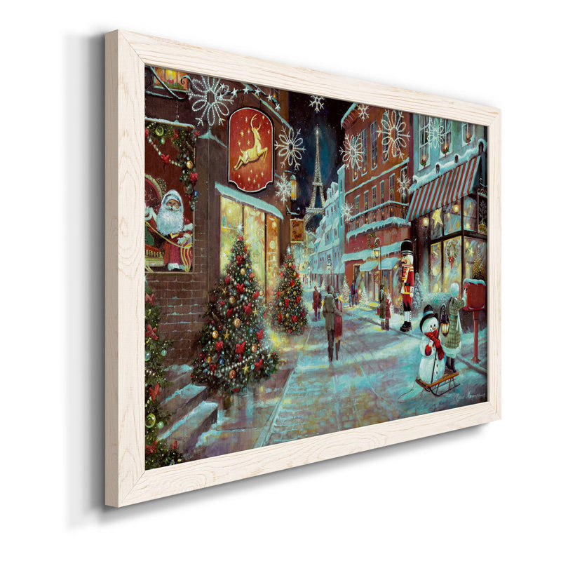 Paris Paris - reproduction d'art sur toile, H 37,5 po x l 27,5 po x P 1,5 po, Blanc