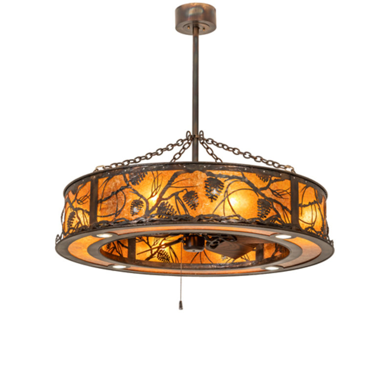 Ventilateur de plafond 30 po avec ensemble d'éclairage Jahnyla