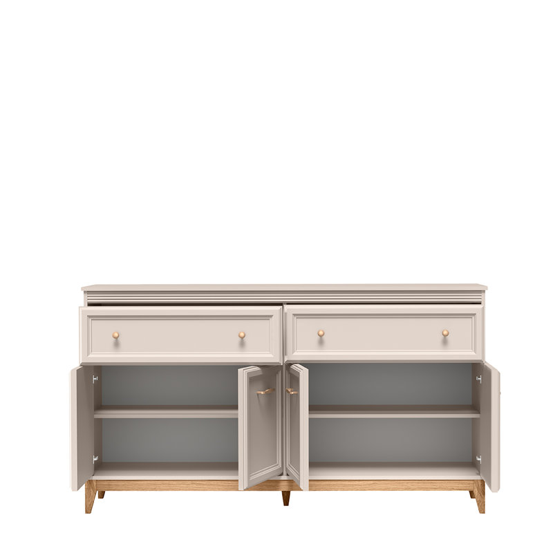 Solid Wood Chest of Drawers, 100cm H x 179cm W x 41cm D