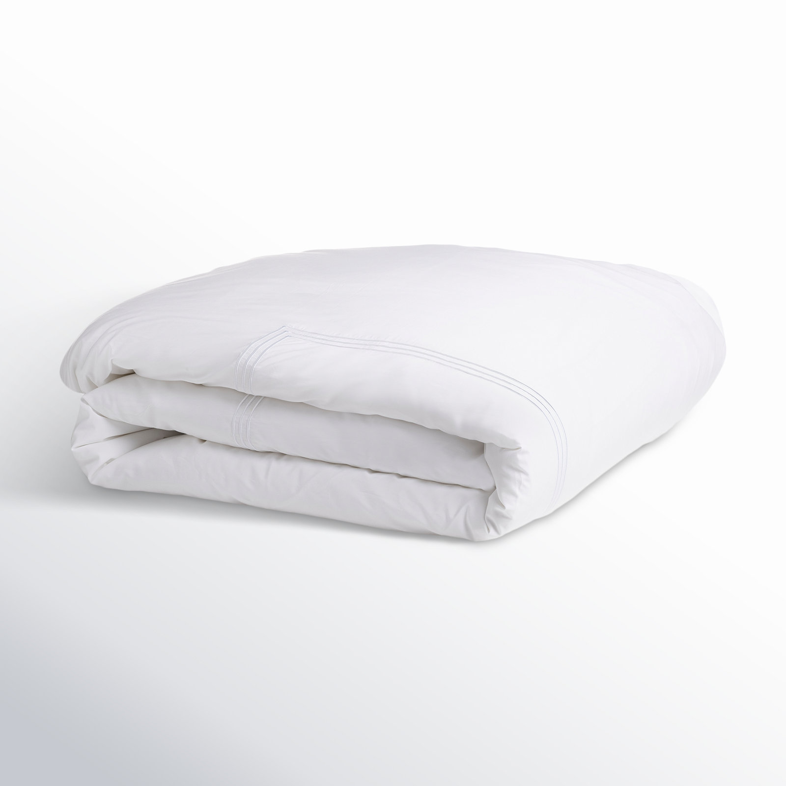Rashmi Cotton Duvet Cover Set, Full/Queen Duvet Cover, White