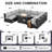 Alcalde 9-Piece Outdoor Wicker Conversation Set, Modular Sectional & 60,000 BTU Propane/Natural Gas Fire Pit Table-579436424-579436427