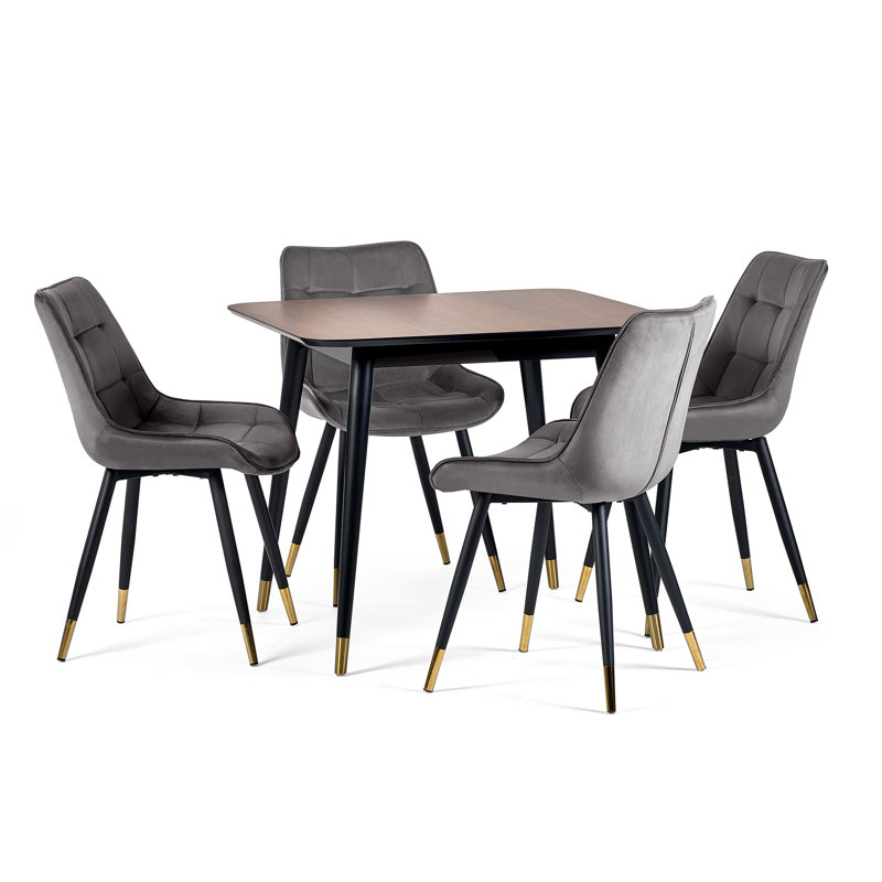 Aave 4 - Person Dining Set, Gray