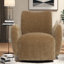 Chaises d'appoint pivotantes, salon compact en chenille
