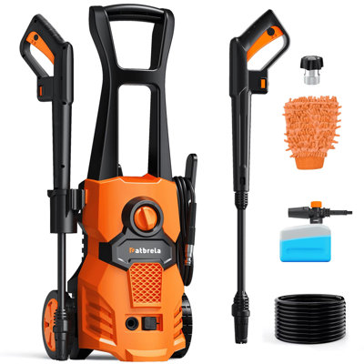 1500W Electric Pressure Washer, 4200PSI with Adjustable Nozzle Angle, Portable High Pressure Washer Cleaning Machine for Cars, Driveways, Fences, Pati