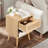 Rattan Nightstand With 1 Storage Drawers (Set of 2)