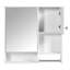 Armoire à pharmacie murale moderne pour la salle de bain, armoire de rangement murale pour la salle de bain avec miroir, armoire économiseur d'espace au-dessus de la toilette avec barre à serviettes