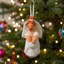 Hand-Knit Bride Hanging Figurine Ornament