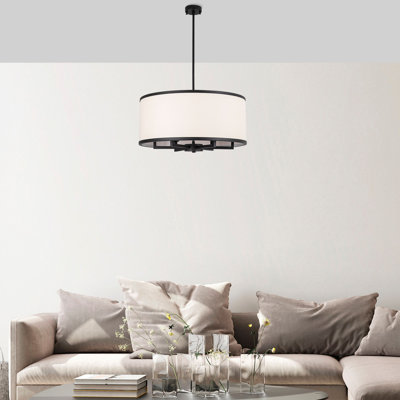 Luminaire suspendu tambour 6 lumières