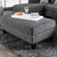 Repose-pieds de style contemporain avec repose-pieds en chenille 1pc