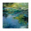 « water lilies iii », reproduction de peinture à l’acrylique sur toile tendue-33406961