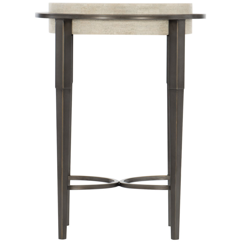 Barclay Stone End Table, 24.13'' H x 18'' W x 18'' D
