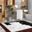 Meuble-lavabo compact blanc avec lavabo en céramique pour salle de bain moderne