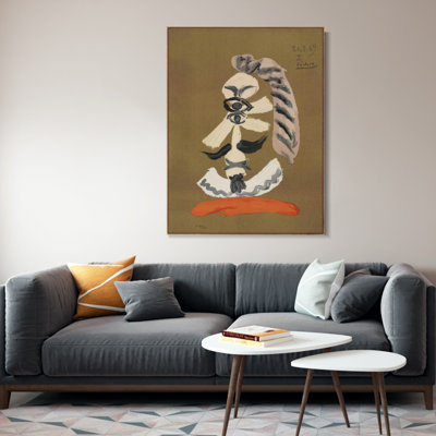 Encadré sur toile, estampe numérique, série Art # 420 par Pablo Picasso, art mural, salon, décorations de bureau à domicile