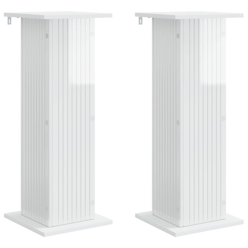 Plant Stand - Set of 2, High Gloss White, 80.5cm H x 30.5cm W x 30cm D