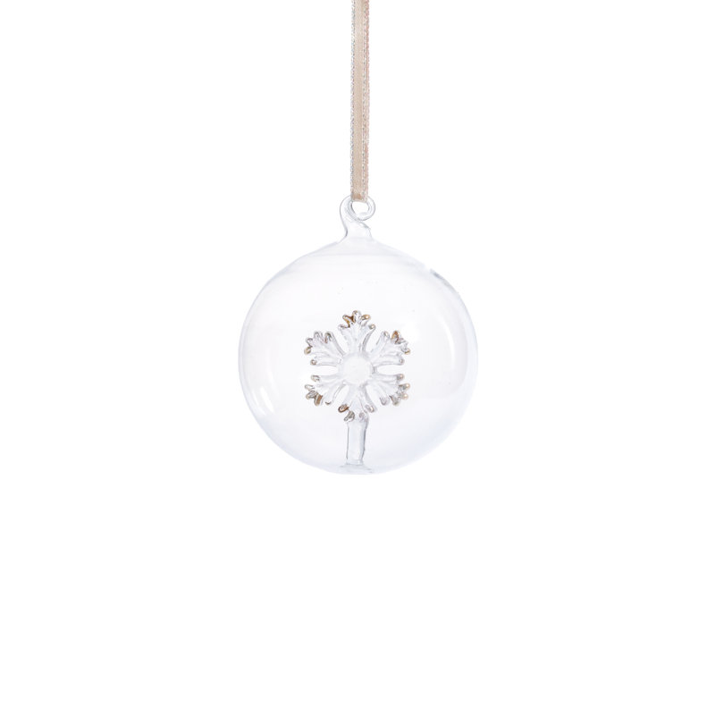 Boule en verre, H 3,25 po x l 3,25 po x P 3,25 po