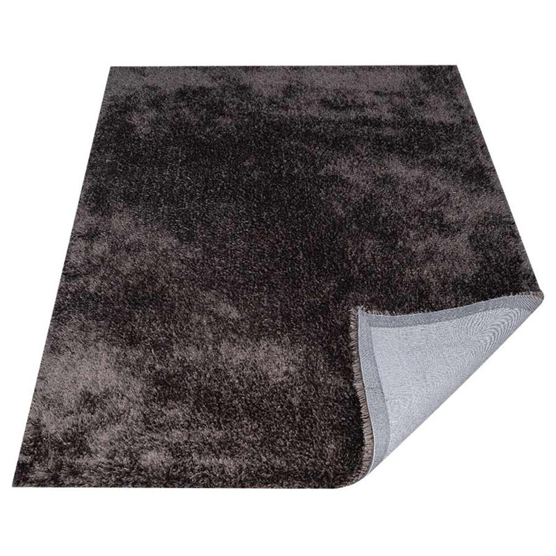 Aimantas Hand Tufted Shag Polyester Eco-Friendly Area Rugs - Rectangle, Charcoal Color, Plain Solid Design, High Pile Thick Handmade Anti Skid Area Rugs for Living Room, Bed Room