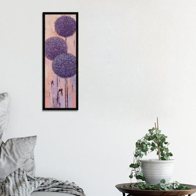 Garden Geometry #4 1 Piece Panoramic Painting on Canvas