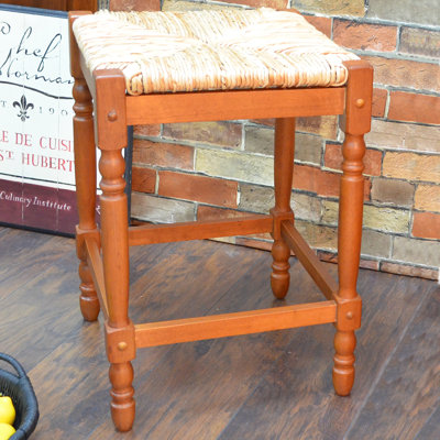 Chiem Counter Stool with Solid Wood Frame