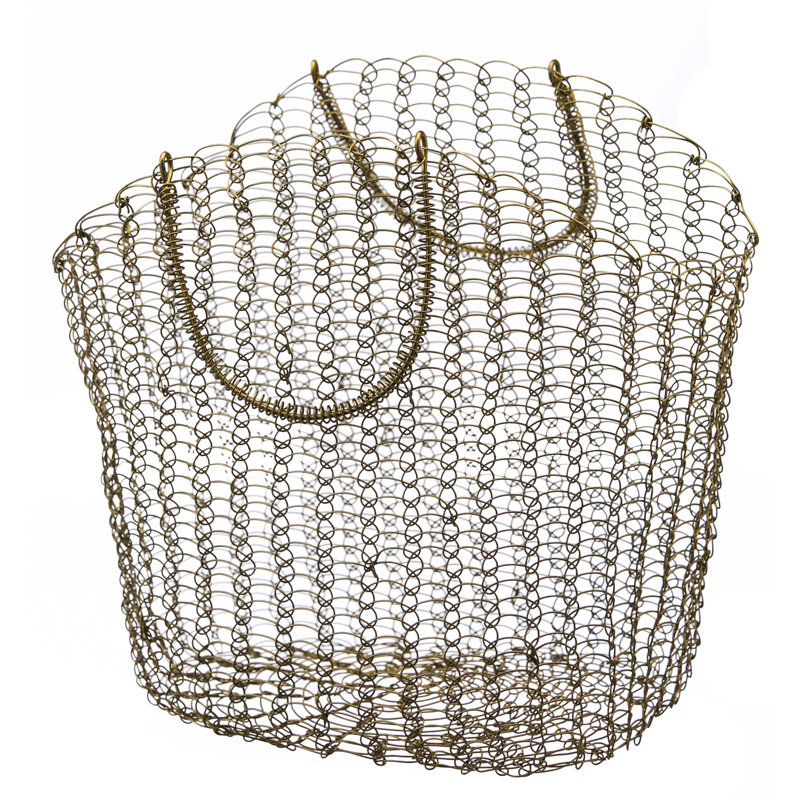 Panier en métal tissé
