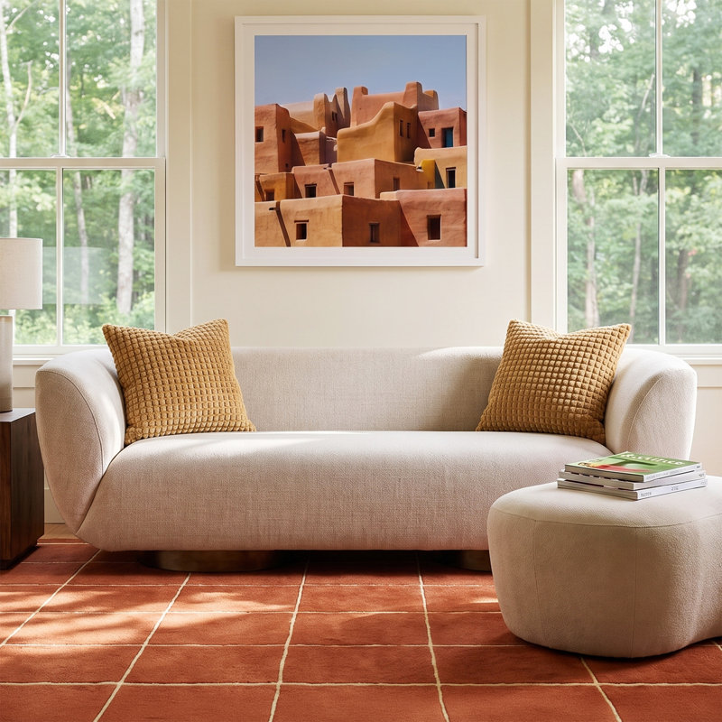Holloman Upholstered 87'' Sofa, Gibson Taupe 97% Polyester/3% Acrylic