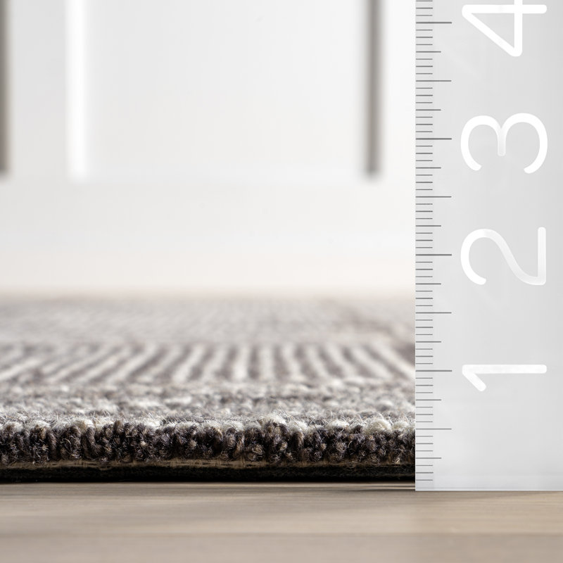 Milo Tiled Wool Area Rug, Rectangle 5' x 8'