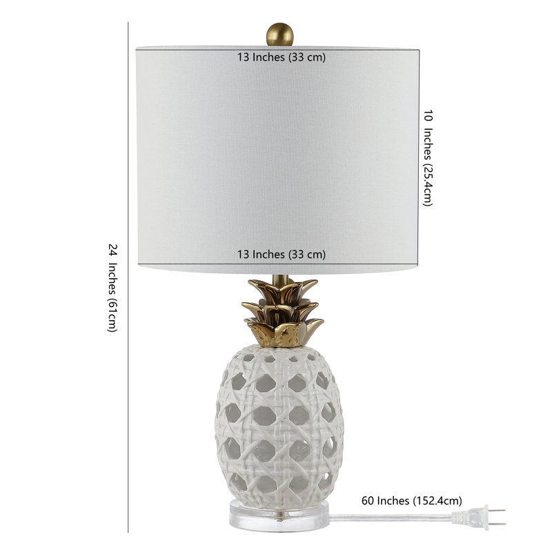 Aliceville Ceramic Table Lamp, White