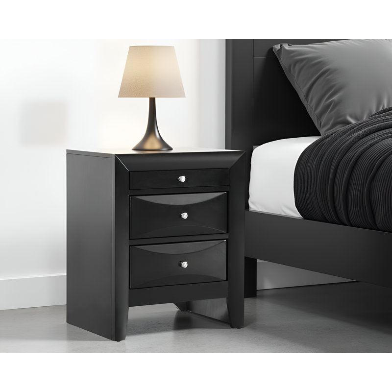 Table de chevet Lovisa, Noir