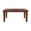 Ensemble de table de salle à manger contemporain à finition chêne foncé 5 pièces avec rallonge et chaises d'appoint 4X