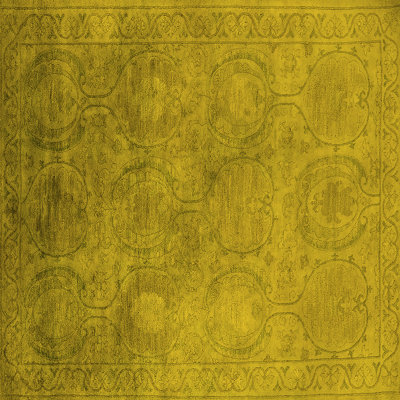 Tapis jaunes modernes Mid-Century 2647
