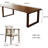 Simple And Modern Dining Table And Chairs 6 - Person Solid Wood Solid Wood Top Double Pedestal Dining Set-100642391