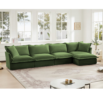 Canapé modulaire avec repose-pieds London