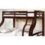 Twin Over Full Bunk Bed With Transitional Style, Solid Wood And Veneer, Attached , 14 Pc. Slats, Safe & Bold Rails Strong Structure