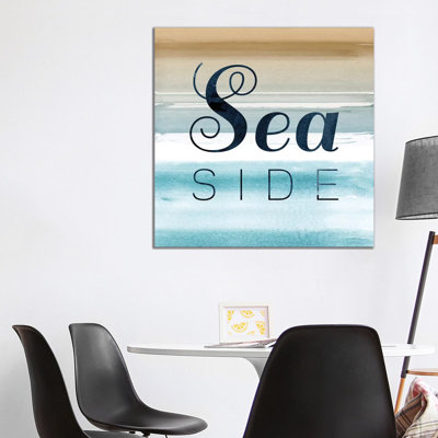 Seaside 1 Piece Wrapped Canvas Wall Art